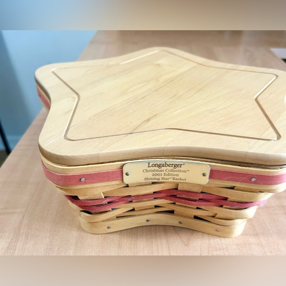 Longaberger basket 2001 Christmas Collection SHINING STAR COMBO liner/protector - Picture 2 of 10